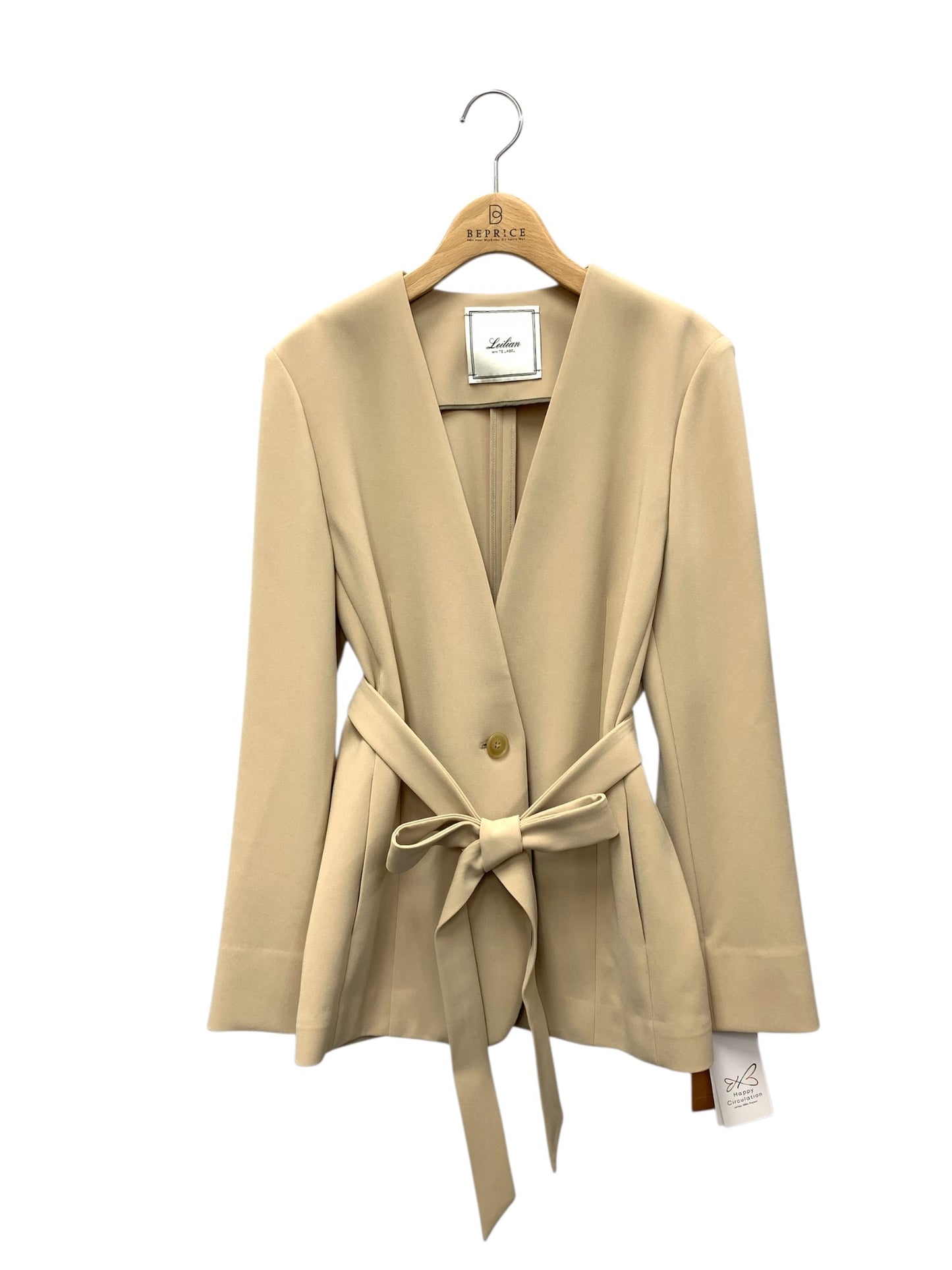 レリアン WHITE LABEL IV-045474 WB24-50517 テーラードジャケット 9 ベージュ ITUC6U4VJLQ0