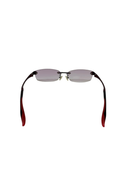 アイアスリート IA-417 メガネ レッド リムレス スクエア ITJ7H20WLSU8