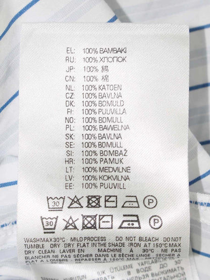 ディーセル A08847 シャツ 46 ブルー コットンストライプシャツ IT6SVDB1UWUG