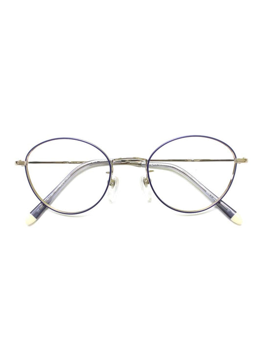 ラインアートシャルマン Solo ソロ XL11304 メガネ ネイビー メタルフレーム ボストン IT0Y7HKB8YGO