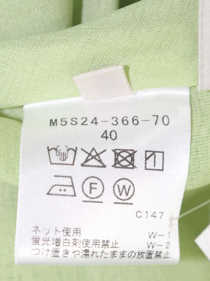 エポカ ギンガムチェックジャカード M5S-24-366-70 スカート 40 グリーン フレア ITUHD142DO8O