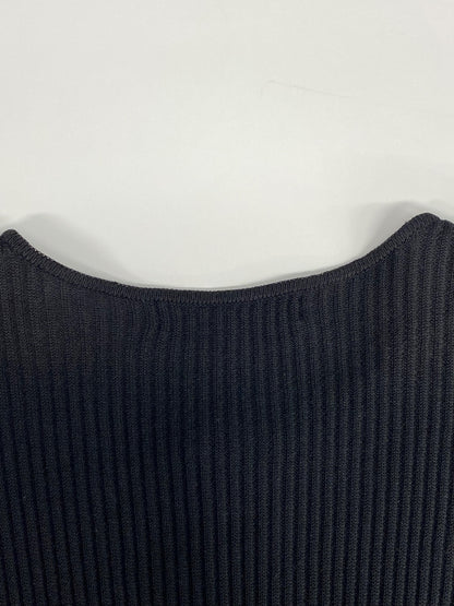 エムズグレイシー 328107 カーディガン 40 ブラック ニット ジップアップ リボン ITGMZAPDP9U8