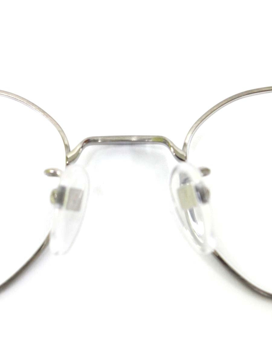 ゴールドファイル GPE-5025 メガネ ブラック/シルバー メタルフレーム フルリム オクタゴンシェイプ ITLY10KZ7BDE