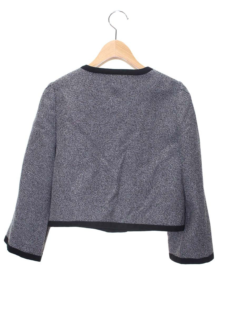 エムズグレイシー 724506 ジャケット 38 グレー フラワーモチーフ スパンコール IT4UY7YS4BO0