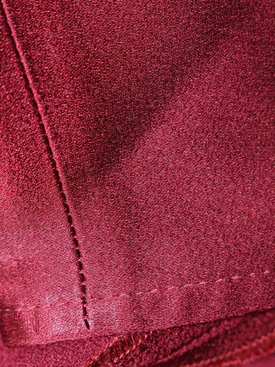 ヴィクトリアベッカム A24WDR005960B ワンピース 38 レッド Vネック タイト ITLNPZO1MXAF