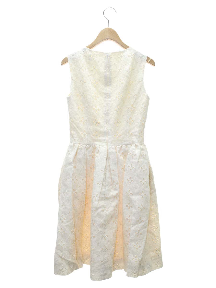 ルネ 6426730 ワンピース 34 アイボリー TISSUE カットワーク フラワー ITZ16WHRB8WT