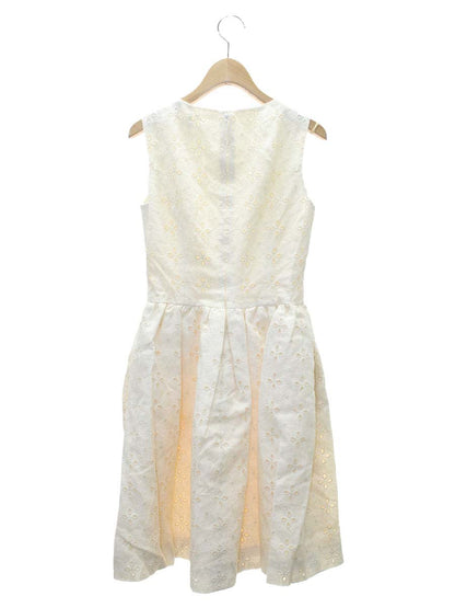 ルネ 6426730 ワンピース 34 アイボリー TISSUE カットワーク フラワー ITZ16WHRB8WT