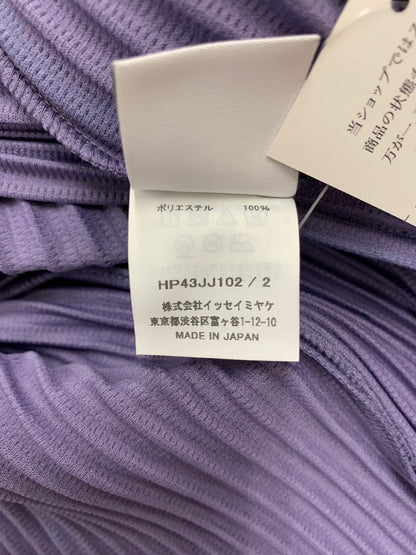 オムプリッセイッセイミヤケ HP43JJ102 シャツ 2 パープル オープンカラー プリーツ 半袖 ITHHFPS35PCC 【SALE】