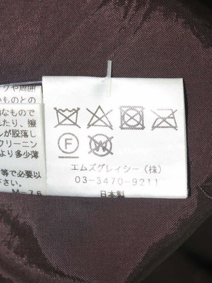 エムズグレイシー 017521 スカート 36 ブラウン フラワーモチーフ 切替 ベロア ITG0V8UMREHC