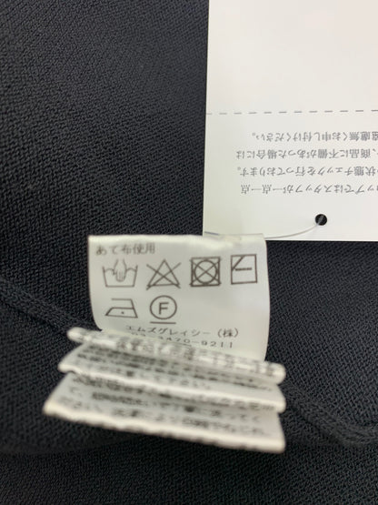 エムズグレイシー フリル付きカーディガン 418513 40 ブラック ITY4V7YYH6RW