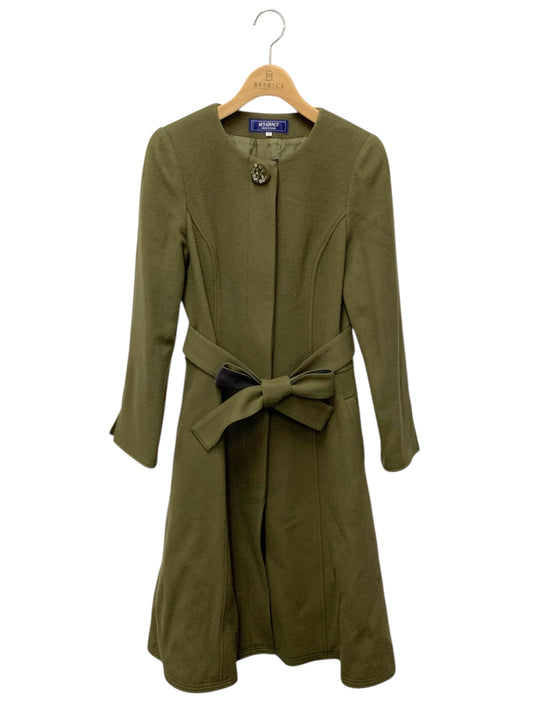 エムズグレイシー 729535 コート 38 カーキグリーン ウール IT1YPRT7XC64