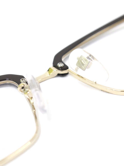ゴールドファイル GPE-5013 メガネ ブラック/ゴールド/ブラウン コンビフレーム フルリム サーモントブロー ITC8TAV7CTU0