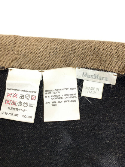 マックスマーラ マフラー ブラウン カシミア フリンジ ITXCZMLCVW64