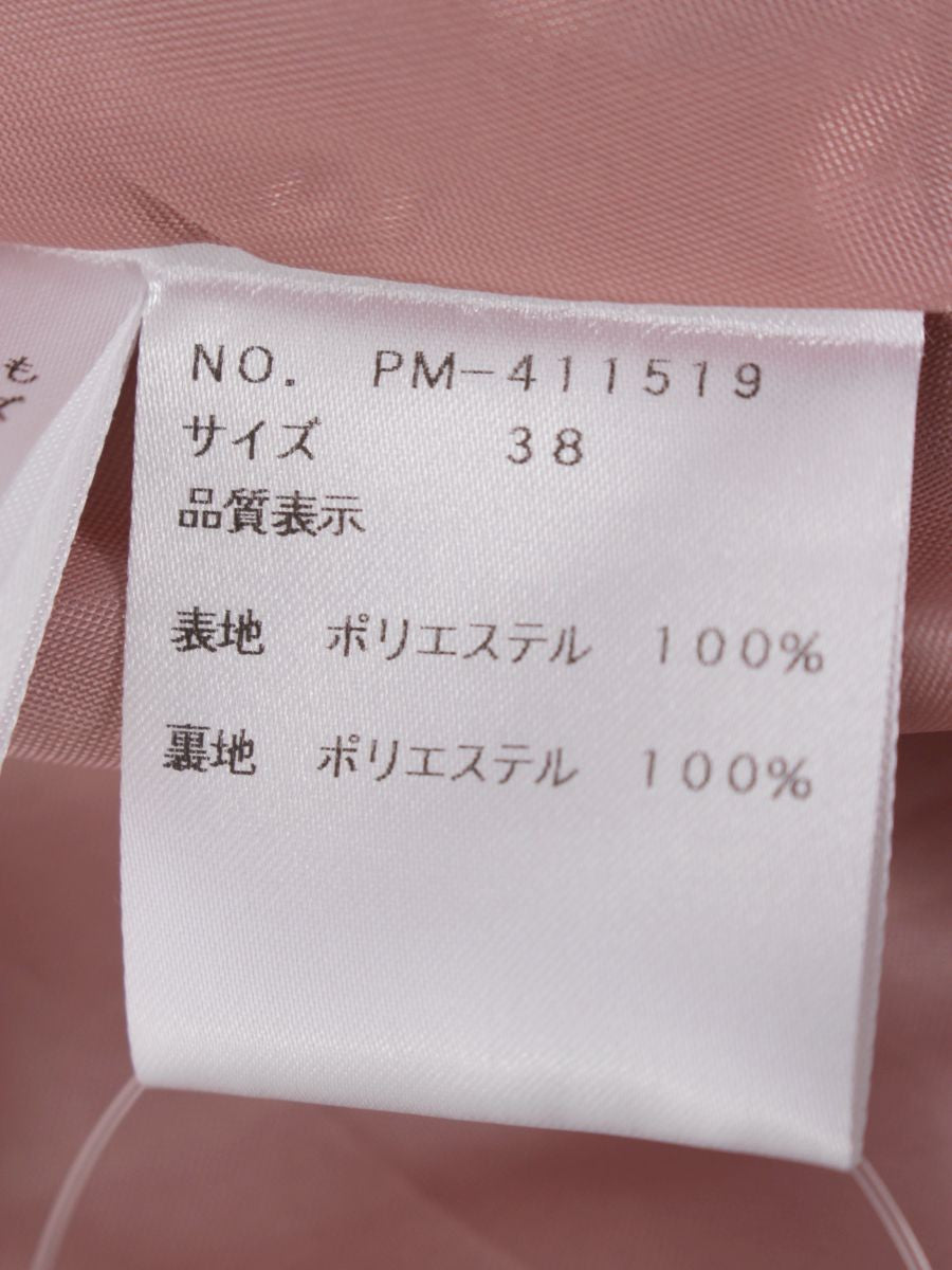 エムズグレイシー 411519 ワンピース 38 ピンク Ⅴネック ITXHJNI9IVZS