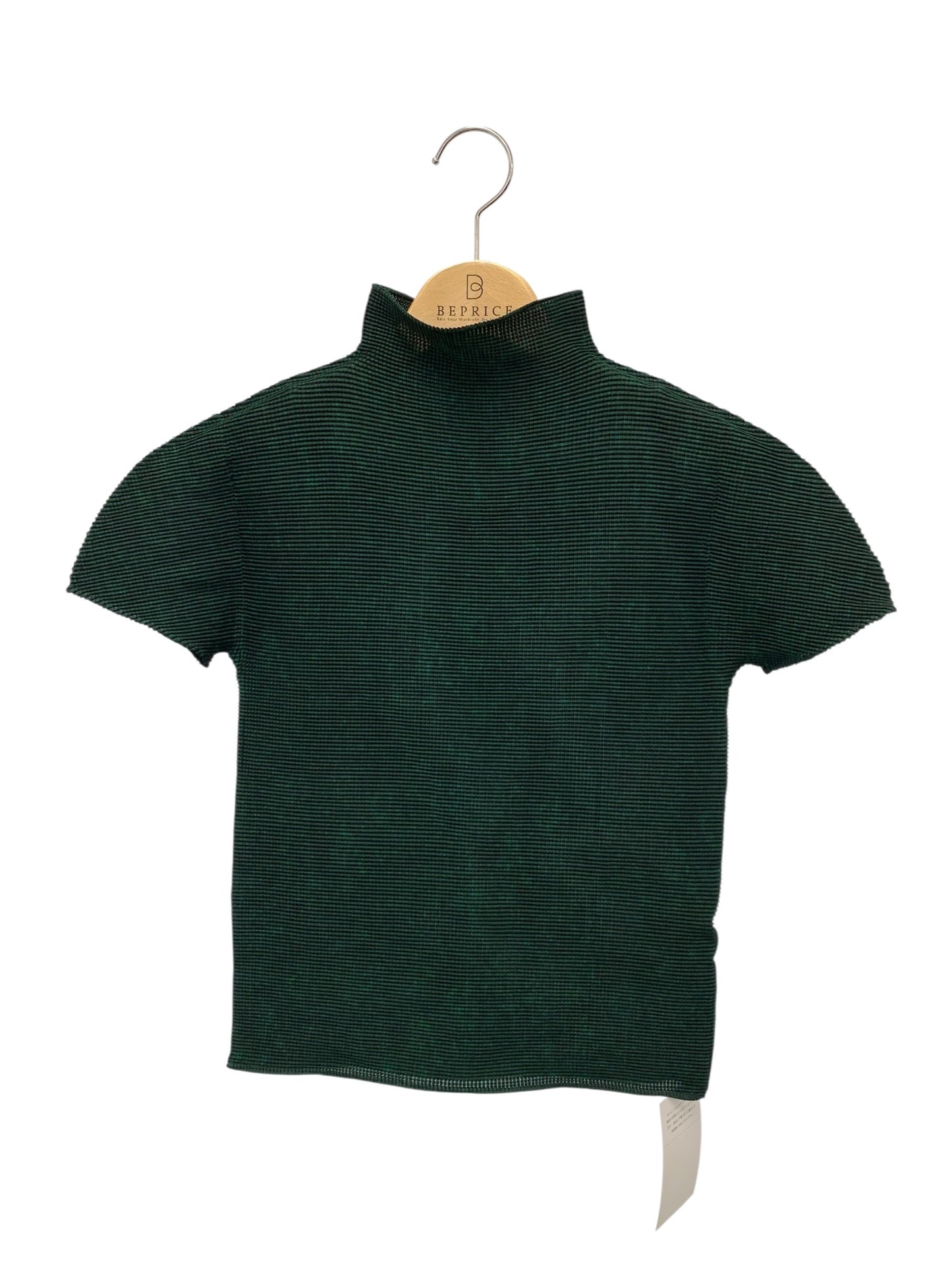 ミーイッセイミヤケ MI33FK205 プルオーバー グリーン ボトルネック ワッフルプリーツ ボトルネック ITMFLXHJ3H20 【SALE】