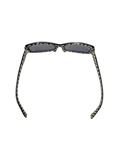 レスザンヒューマン パンチラッ-11-ハンイナリ メガネ 眼鏡 ブラック チェック セルフレーム フルリム スクエア ITEPNS24D5N4 【SALE】