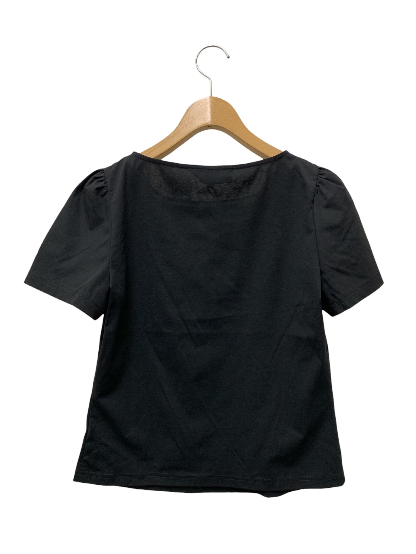 エムズグレイシー 615402 Tシャツ 38 ブラック フラワーモチーフ メッシュ地 IT1YRTJEVSRW