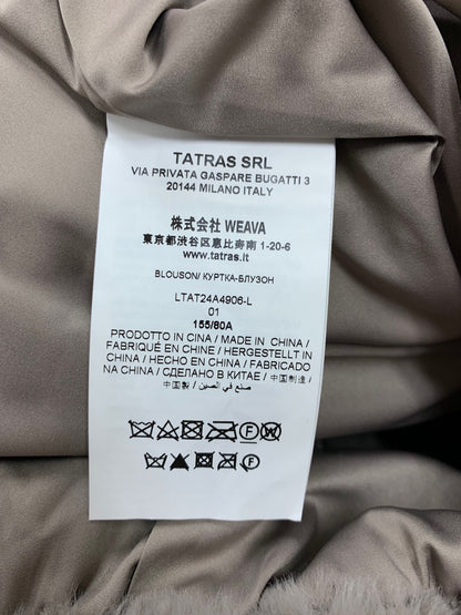 タトラス  LTAT24A4906 アウター S ベージュ ボアブルゾン ラビットファー調 メタルファスナー TATRASのロゴ IT3BRSREXRE4