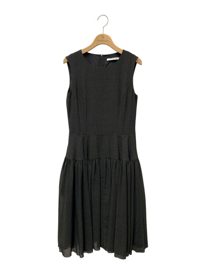 フォクシーニューヨーク GATHER FLARE DRESS 38782 ワンピース 40 チャコールグレー ITVAJZ2B0914