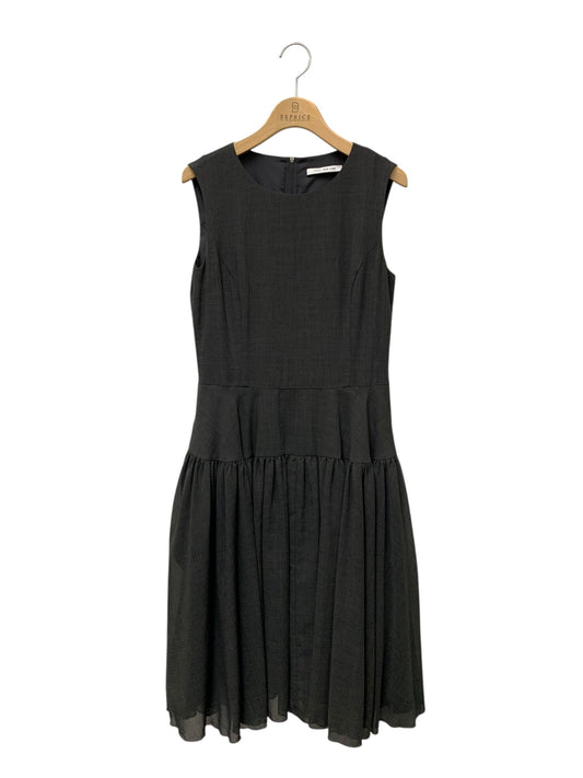フォクシーニューヨーク GATHER FLARE DRESS 38782 ワンピース 40 チャコールグレー ITVAJZ2B0914