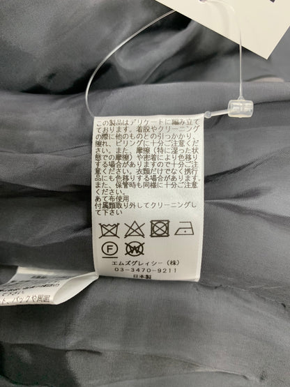 エムズグレイシー 111503 ワンピース 38 グレー リボンプリント 切替 ITT783HBD6XW