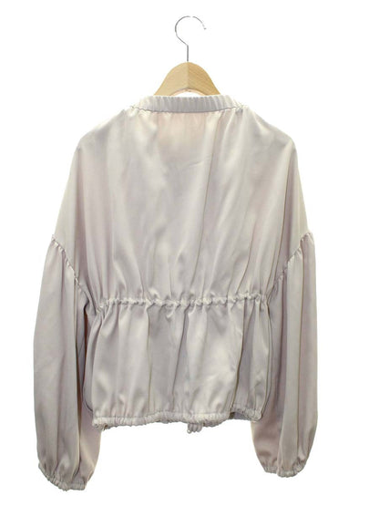 ルネ basic 5013070 ブルゾン 36 ベージュ ノーカラー ギャザー ITCEVUUQZYF4