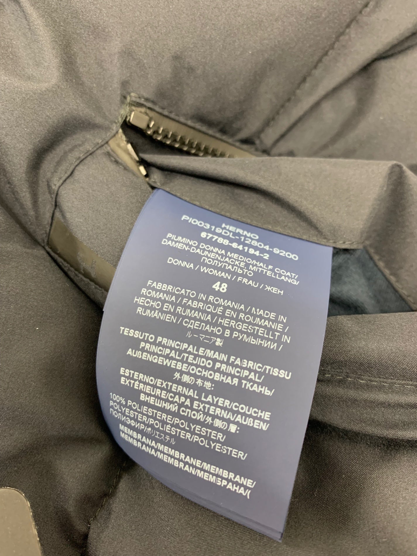 ヘルノ LAMINAR PI00319DL 12804 11106 ダウンコート 48 ブラック テディテック ゴアテックス インフィニウム ウィンドストッパー IT8PHO7HGPN2