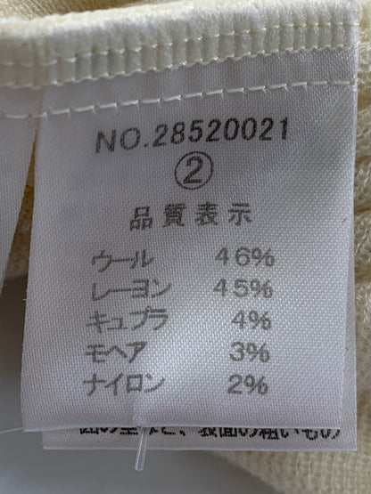 エリザ 28520021 ニット 2 アイボリー ウール混 Vネック ティアード ITJ60HNM01JW