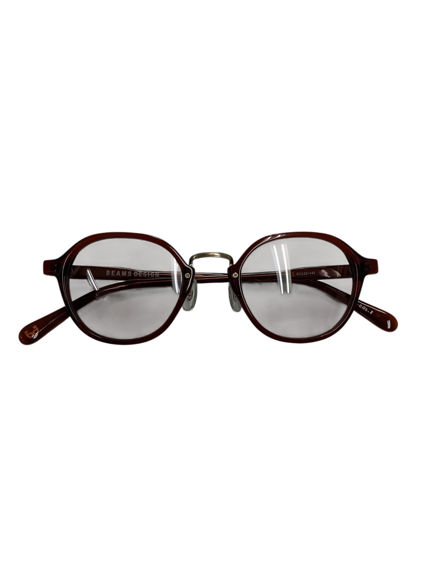 ビームス デザイン BDS-116 サングラス ブラウン セルフレーム ウェリントン IT09NF9TIAYW