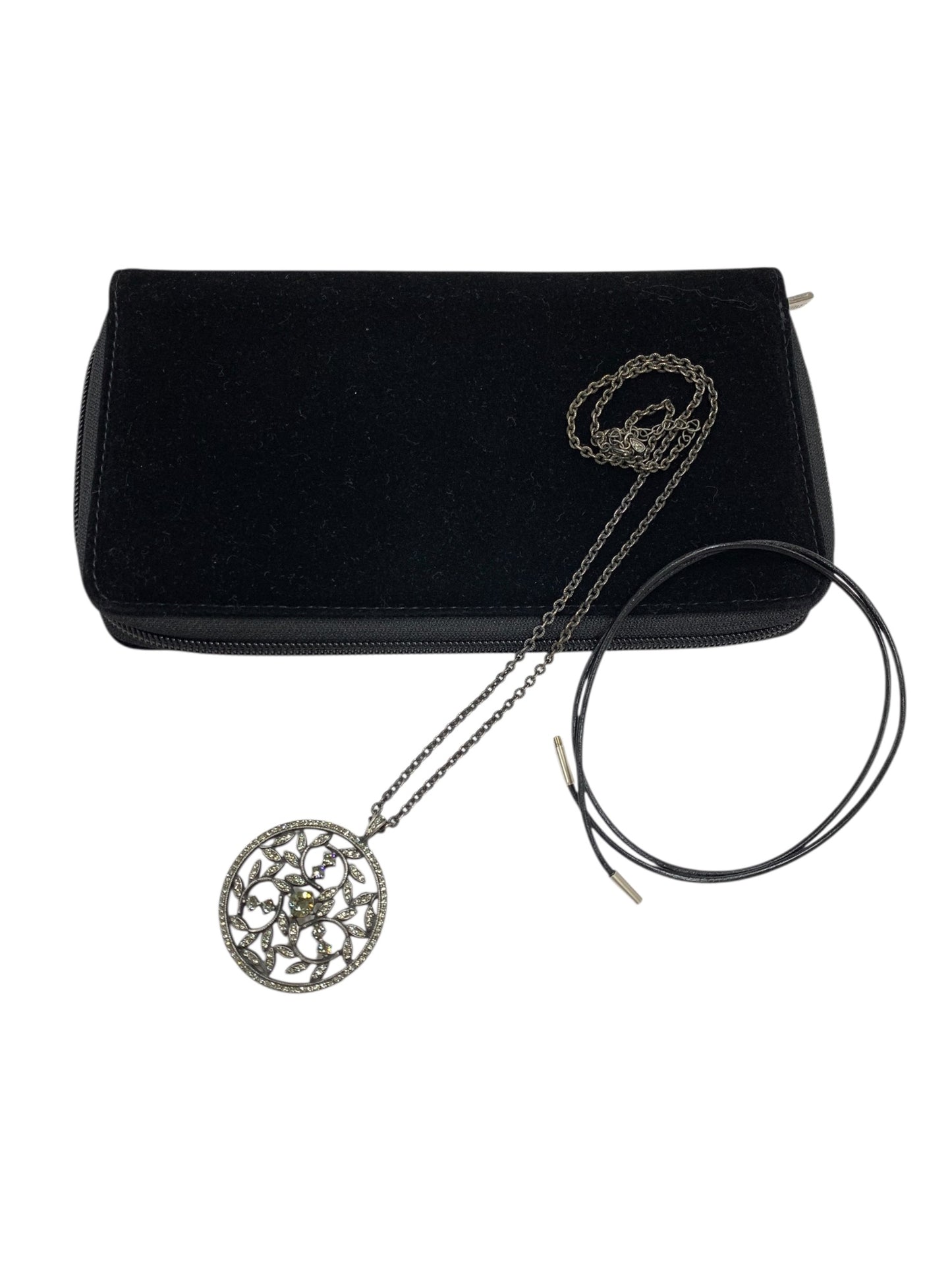 フォクシーブティック NECKLACE CRYSTAL MOON 25772 ネックレス シルバー ITST72YFTI4C