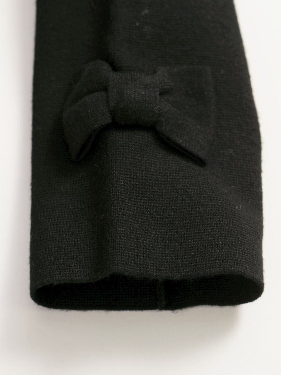 未使用　2024 エムズグレイシー　フラワーモチーフテープニット　黒　38 エムズグレイシー 728518 ワンピース 38 ブラック フラワーモチーフ