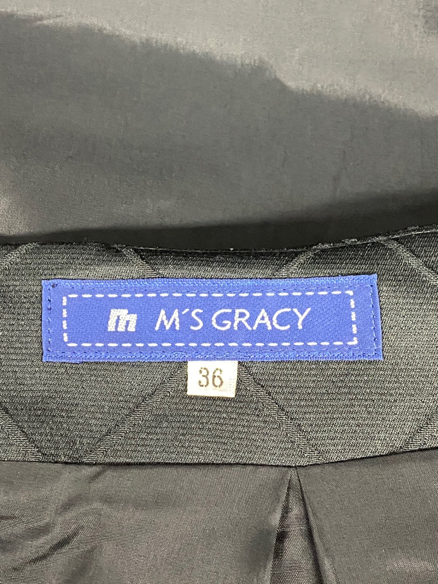 エムズグレイシー 427713 スカート 36 ブラック 刺繍 フラワーモチーフ ITIXDOWTL2N4