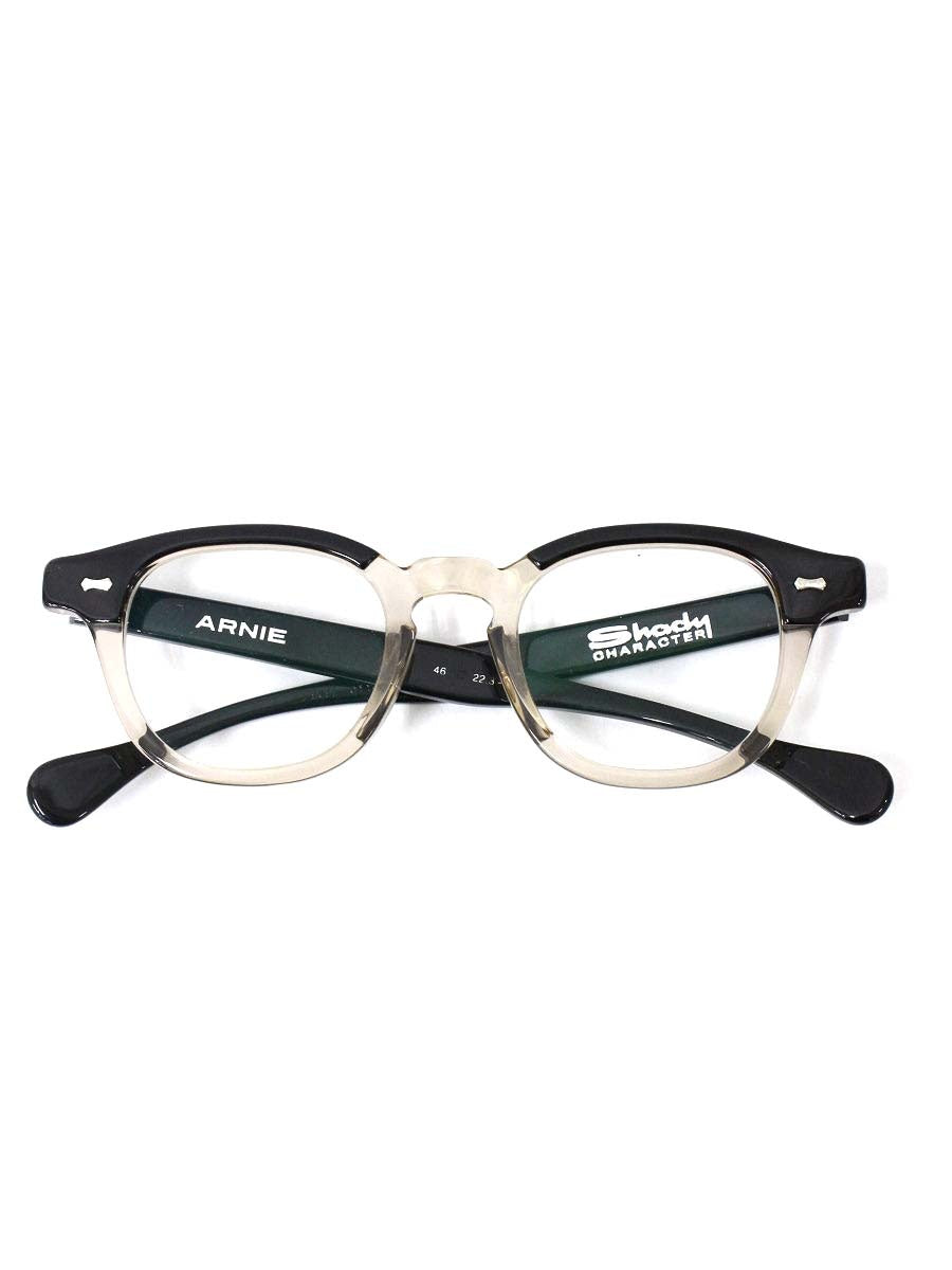 シェイディーキャラクター ARNIE SCPL-011Q メガネ ブラック/クリアベージュ セルフレーム フルリム ウェリントン IT0E7WWMS2CW 【SALE】