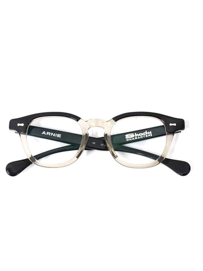 シェイディーキャラクター ARNIE SCPL-011Q メガネ ブラック/クリアベージュ セルフレーム フルリム ウェリントン IT0E7WWMS2CW 【SALE】