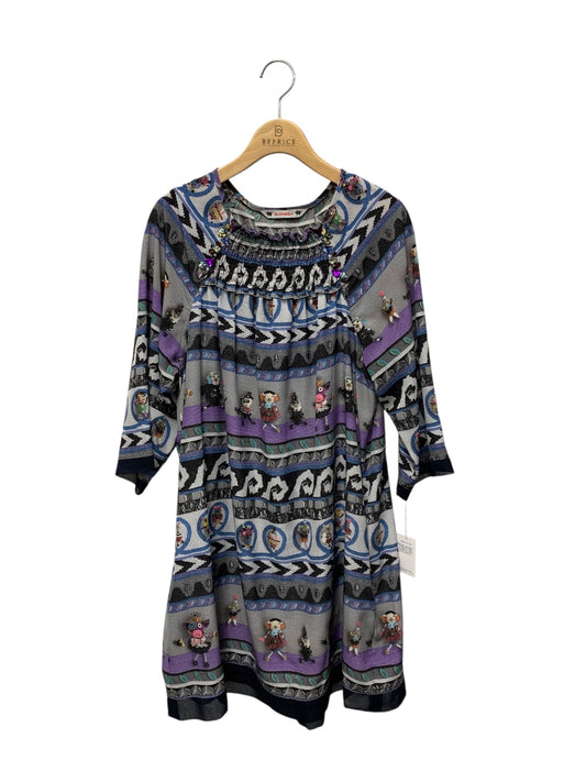 アルベロベロ 715872 ワンピース F グレー アニマルプリント ギャザー ITKAZFVBY4YH