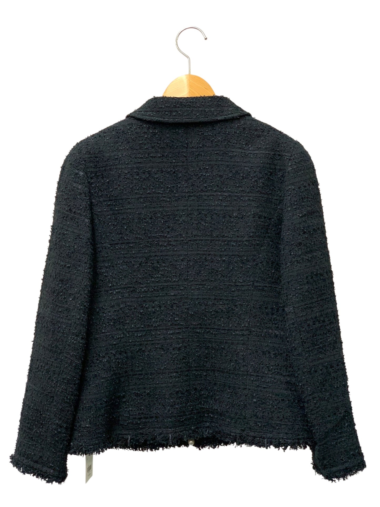 ルネ 6113250 ジャケット 38 ネイビー TISSU ツイード パール ITHE0WO5UF4M
