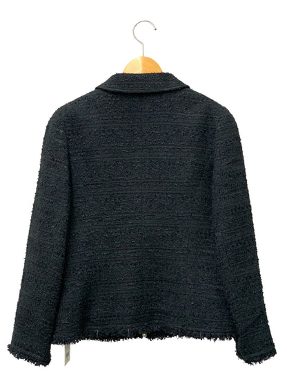 ルネ 6113250 ジャケット 38 ネイビー TISSU ツイード パール ITHE0WO5UF4M