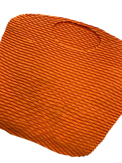 イッセイミヤケ IM12FJ601 トップス 2 オレンジ サークルカットノースリーブ IT7NPZ6VFO1C