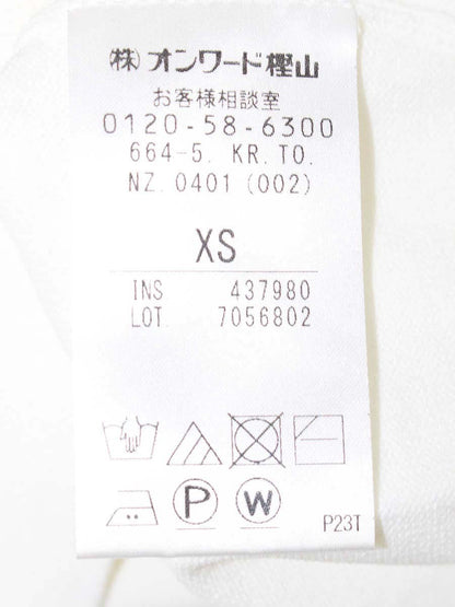 トッカ CHAMPS ELYSEES プルオーバー KRTONZ0401 カットソー XS ホワイト レース IT7PG596RM1X