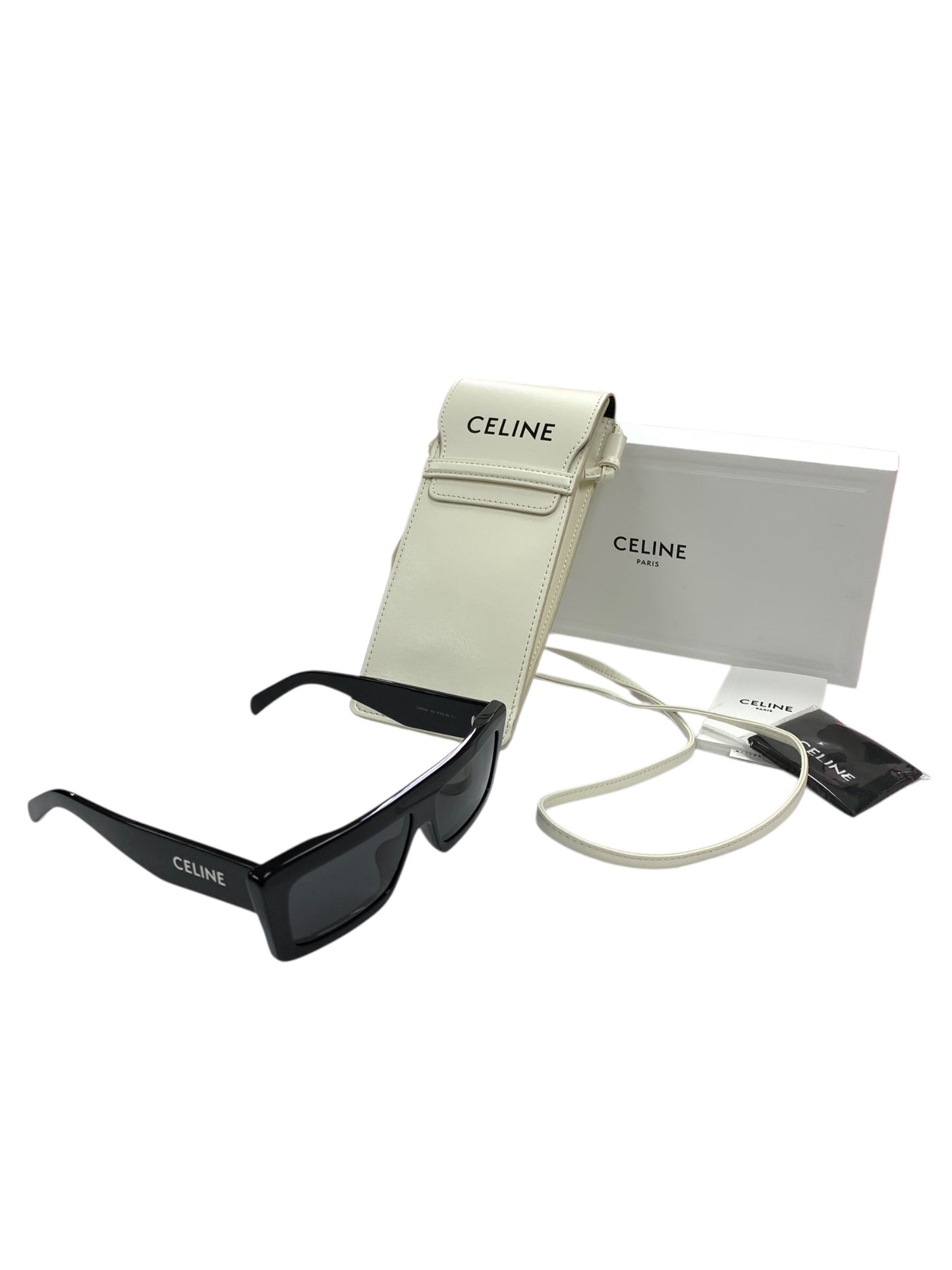 セリーヌ モノクローム 02 サングラス / アセテート CL40214U ブラック IT06P6U43UKG