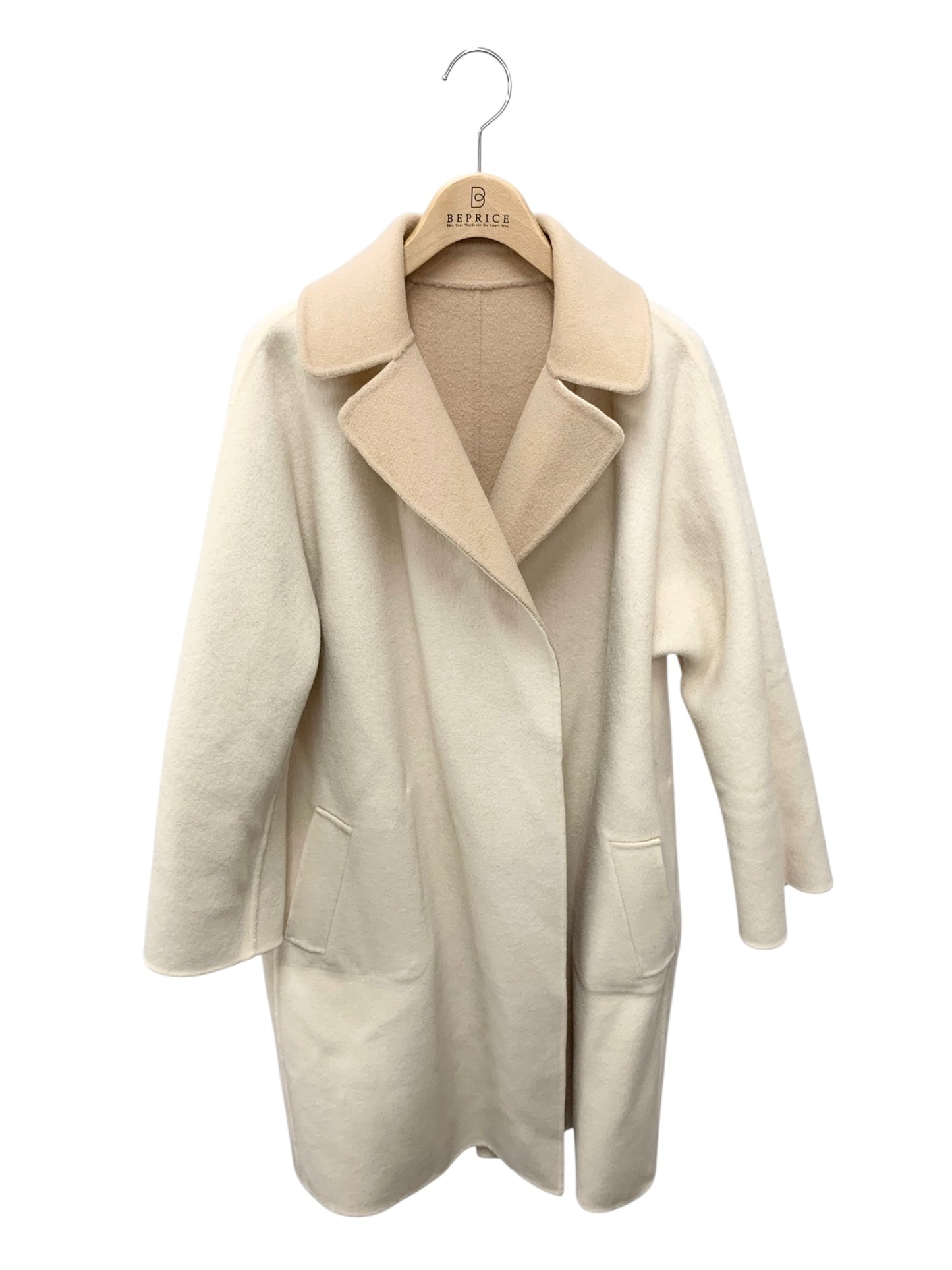 ウィークエンドマックスマーラ 501603196 チェスターコート 38 ブラウン ウール リバーシブル ITXHCZLWHN7Q