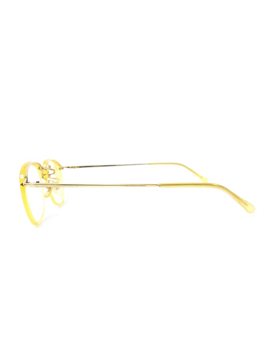 白山眼鏡店 眼鏡 イエロー/ゴールド メタルフレーム フルリム ウェリントン IT0H5YHP7WFG 【SALE】