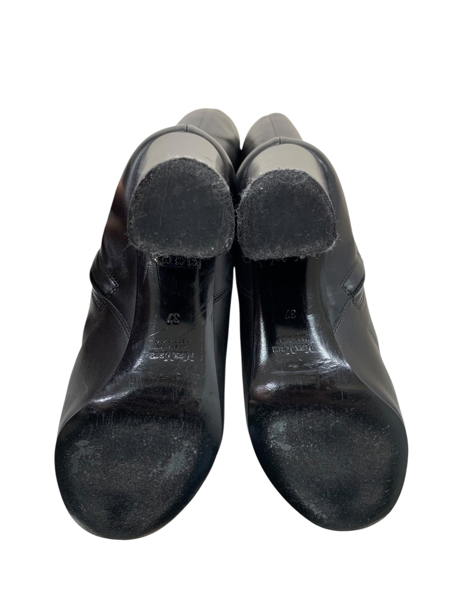 マックスマーラ ブーツ 37 ブラック ラウンドトゥ サイドジップ ITSOM4PDEUV4 【SALE】