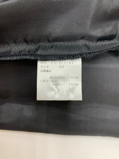 エムズグレイシー 311123 ワンピース 40 ブラック パニエ付き フレア ITLH36Y43HA4