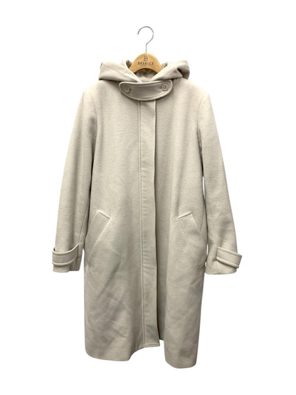 セオリーリュクス 03-8309628-300 コート 38 ベージュ ジップアップ フード ITCXDM6TGPQS