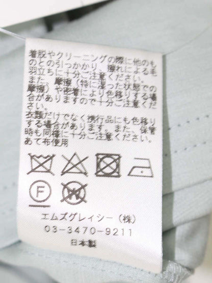 エムズグレイシー 015340 カットソー 40 グリーン ロールカラー ITWH11FFZTJC