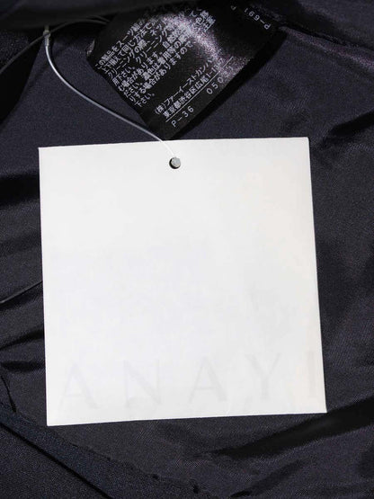 アナイ 10311-15-63-380 ノーカラージャケット 38 ネイビー ITCOFOAD7OPG