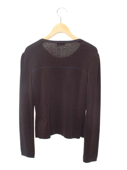 トゥービーシック W5F02-818-55 カーディガン 40 ブラウン ニット ジップアップ ITTNVYD7OZYC