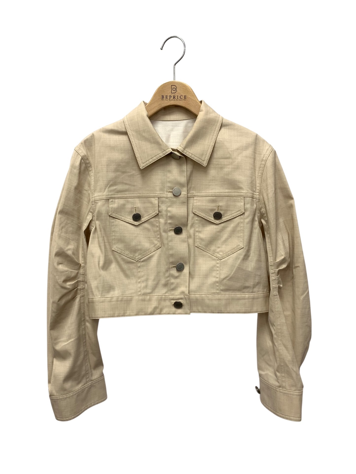 フォクシーニューヨーク Denim Lily 42637 デニムシャンブレージャケット 38 ベージュ クロップ丈 ITSEYRWSV9V8 【SALE】