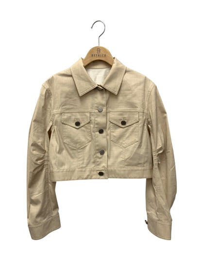 フォクシーニューヨーク Denim Lily 42637 デニムシャンブレージャケット 38 ベージュ クロップ丈 ITSEYRWSV9V8 【SALE】